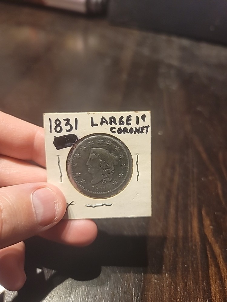 1831 Coronet Head Large Cent Coin