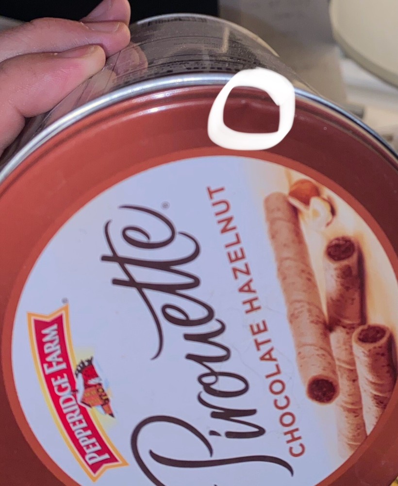 *Empty* Pirouette Can Chocolate Hazelnut 13.5 Oz. EMPTY