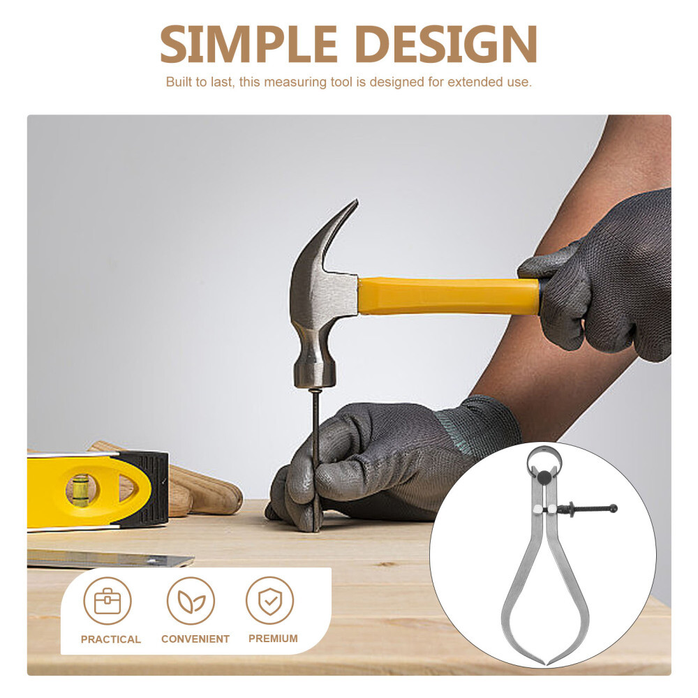 Caliper Inside Outside Divider Caliper Wood Turning Measuring Tool Portable