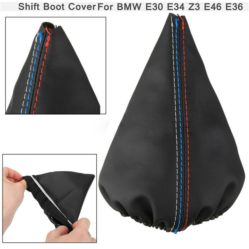 Fits BMW E30 E36 E34 E46 Z3 Car Gear Shift Boot PU Leather