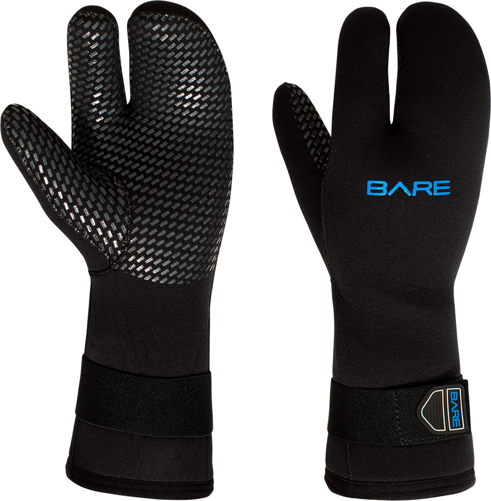 BARE 7mm Black Dive Gloves - Size M (055936BLK-20M)