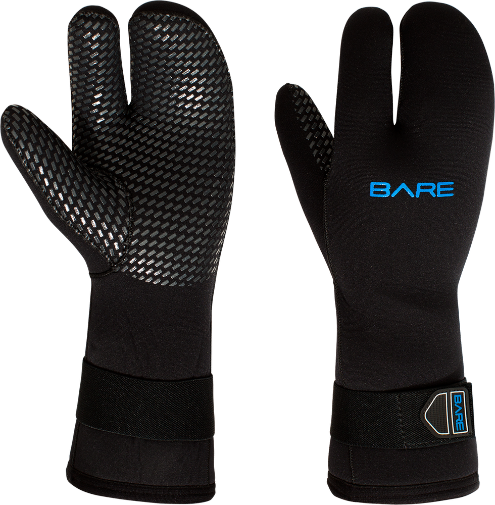 BARE 7mm Black Dive Gloves - Size M (055936BLK-20M)