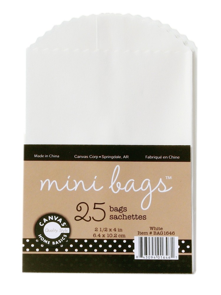 Canvas Corp Mini Bags - white