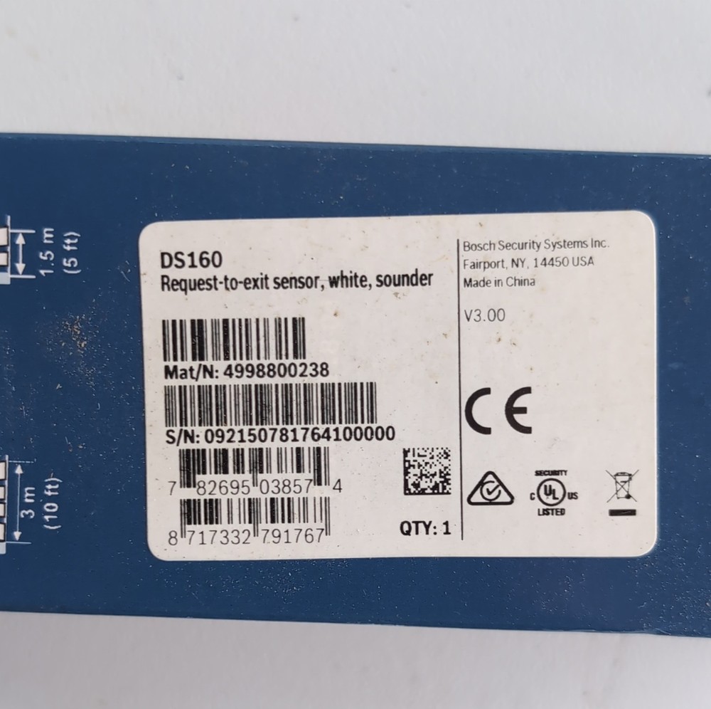 Bosch DS160 High Performance Request-to-Exit Passive Infrared Motion Detector