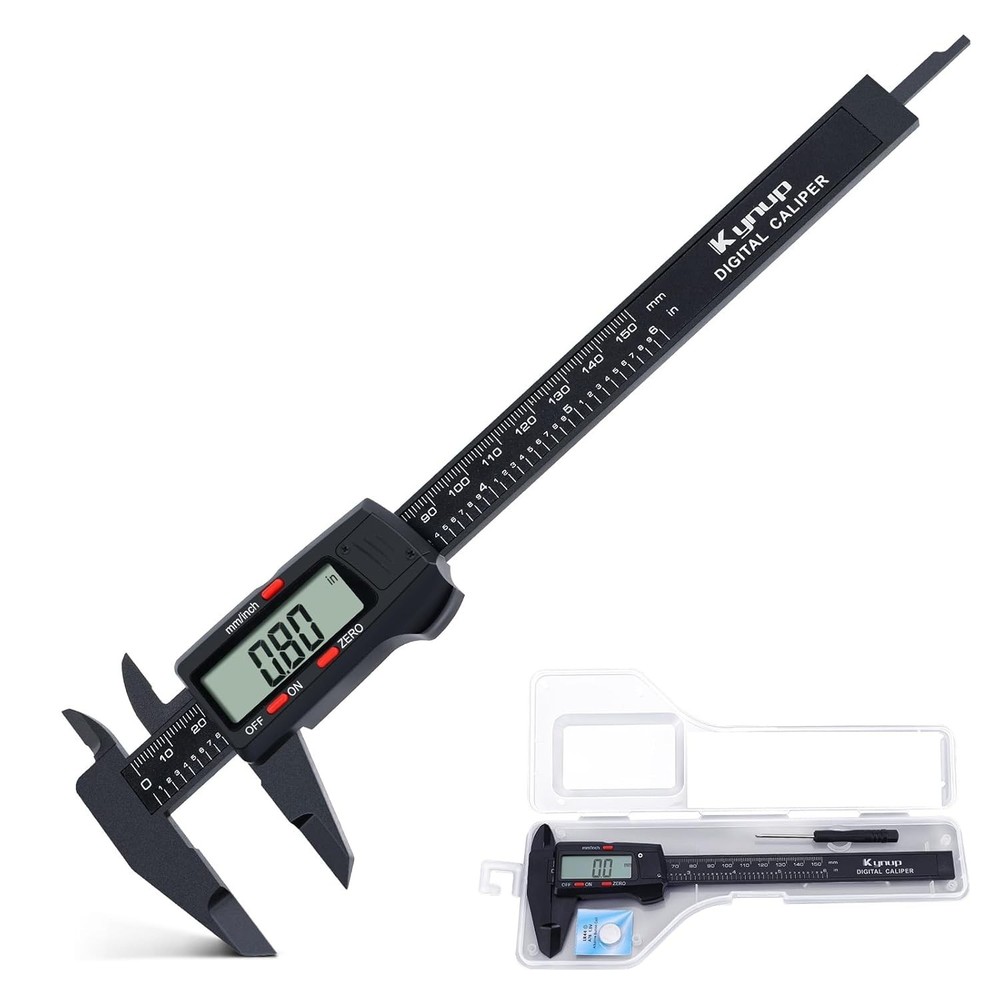 Digital Caliper 6 Inch LCD Screen Electronic Micrometer Auto-Off