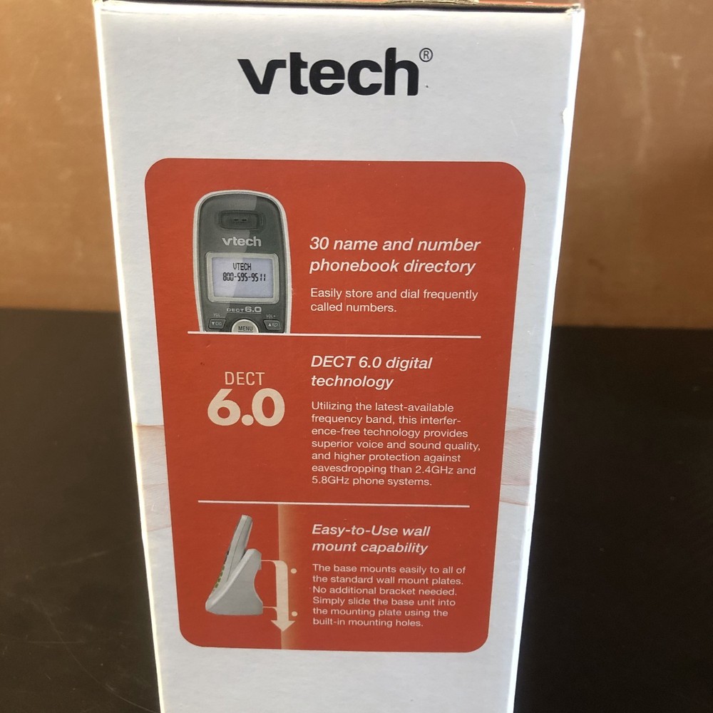 VTech CS6124 DECT 6.0 Cordless Phone Answering System and Caller ID/Call Waiting