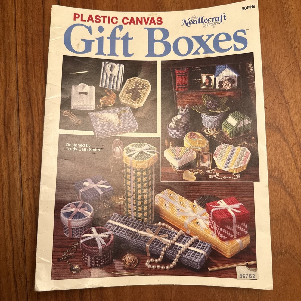 Plastic Canvas Gift Boxes Instruction Pattern Booklet