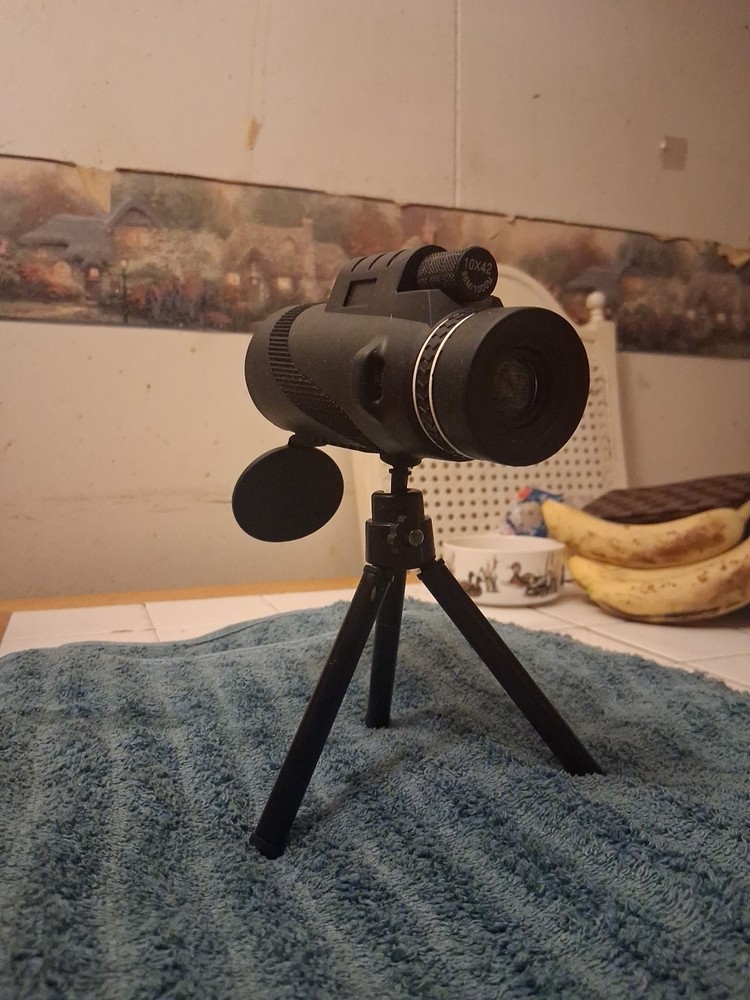 10×42 Monocular Spotting Scope With Tripod