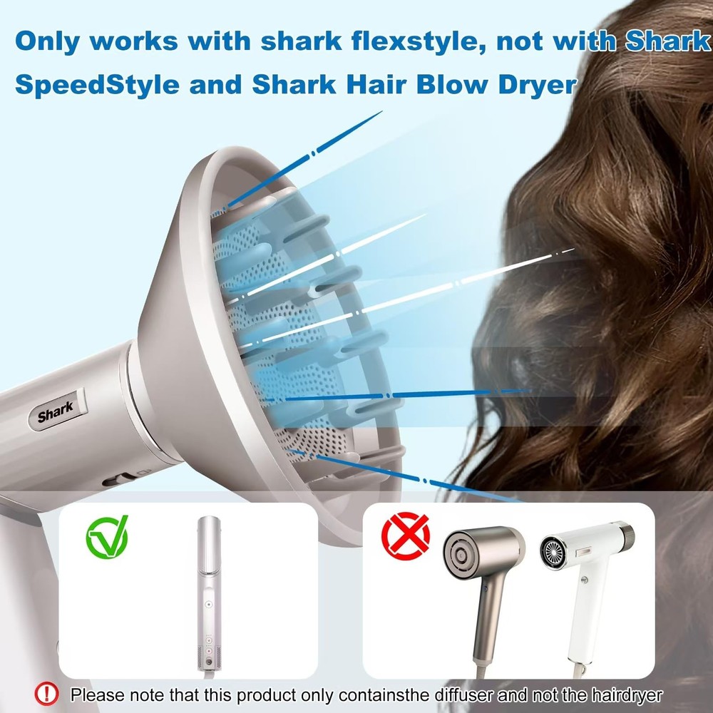 FlexStyle Diffuser for Shark HD430, Attachment for Shark FlexStyle Styling Tool