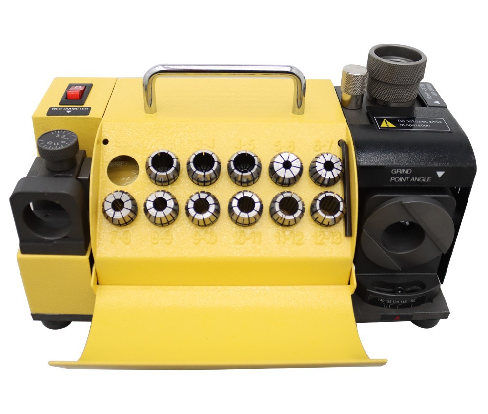 Powered Drill Bits Sharpener ф3-ф13 End Mill Sharpener w/Collets 4400RPM 120W