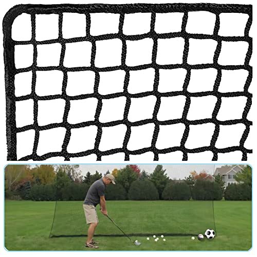 Golf Practice Net Netting Barrier Nets Nylon Black NEW