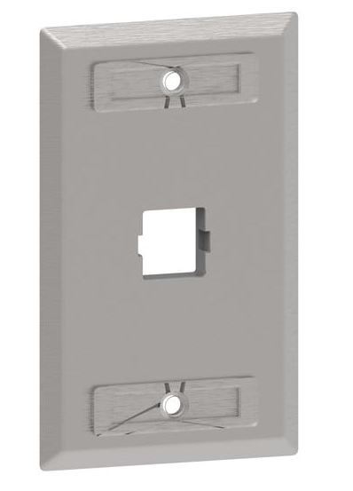 Commscope 1 port Stainless Wall Plate 760072074