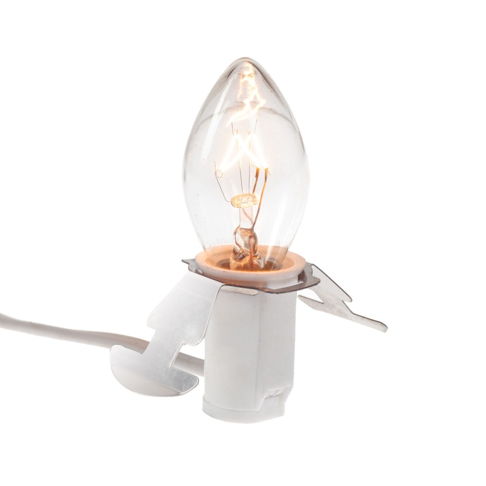 Accessory Cord with Five Bulb Lights – 9’ White Cord with On/Off Switch Plug