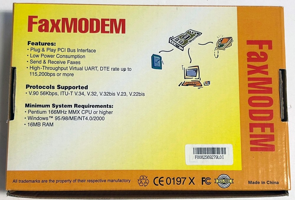 V.90/56Kbps Fax Modem Internal PCI
