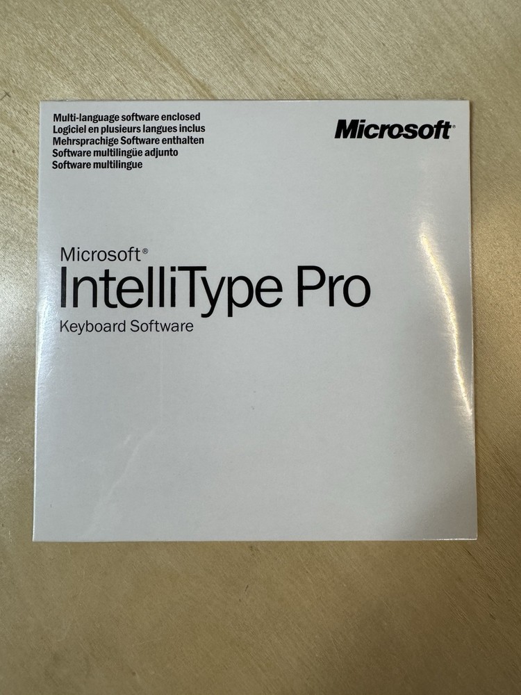 SEALED 1999 Microsoft IntelliType Pro Keyboard Software CD
