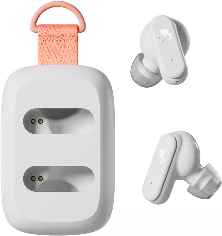 Skullcandy - Dime 3 True Wireless Bluetooth In-Ear Earbuds - Bone/Orange
