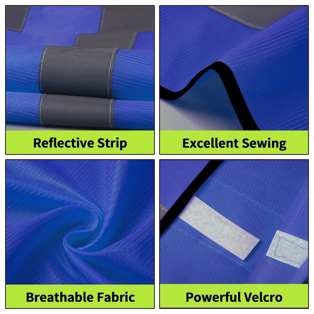 20 Pack Safety Vest,High Visibility Reflective Construction Vest with 2 Refle...