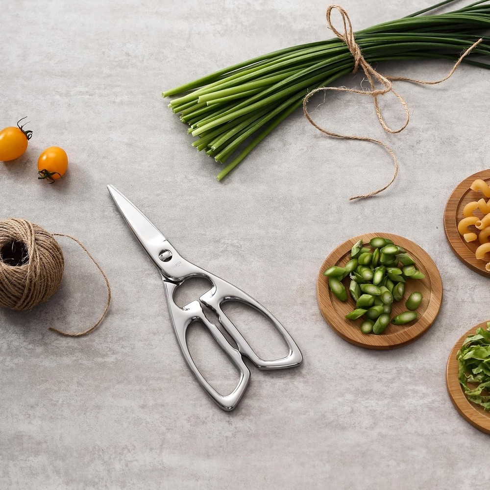 Dishwasher Safe Kitchen Scissors with Rust Resistant Stainless Steel Design