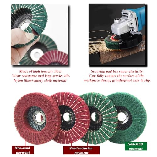 18Pcs 4 Inch Buffering Wheels Polishing Kit with Compound for Angle