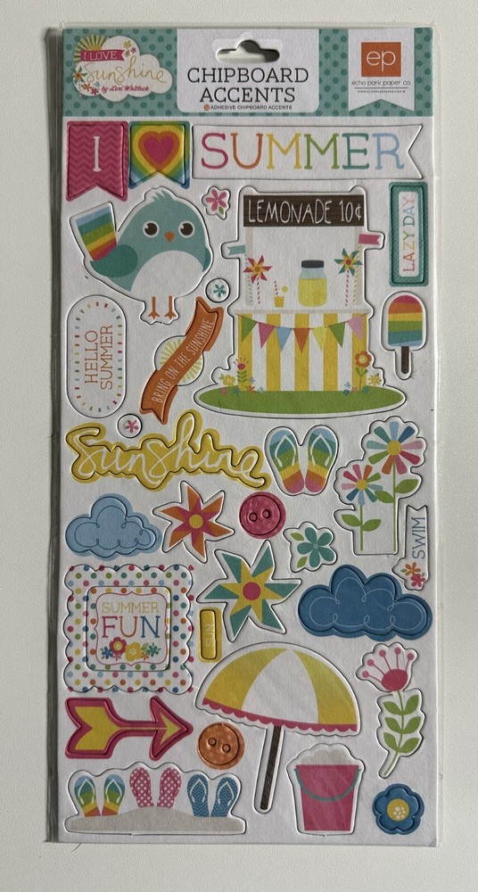 Echo Park 6 x 12 Chipboard Accents Multiple Variations-You Choose