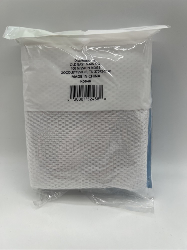 Mesh Laundry Bag Locking Drawstring Delicate Clothes 29x24 White 1 Pack