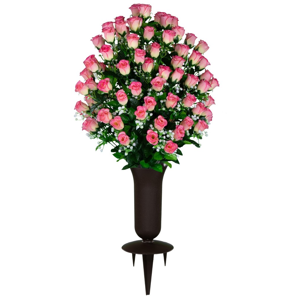 Artificial Arrangement - Pink Sweetheart Rose