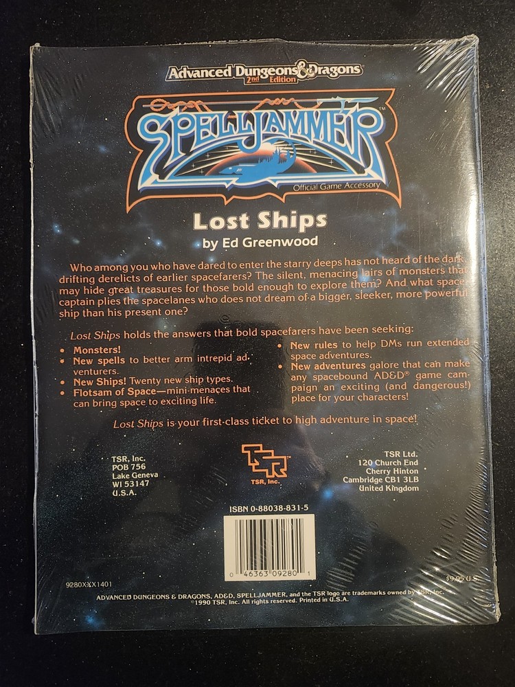AD&D Lost Ships - Spelljammer 9280 & Realmspace - Spelljammer 9312 Sealed