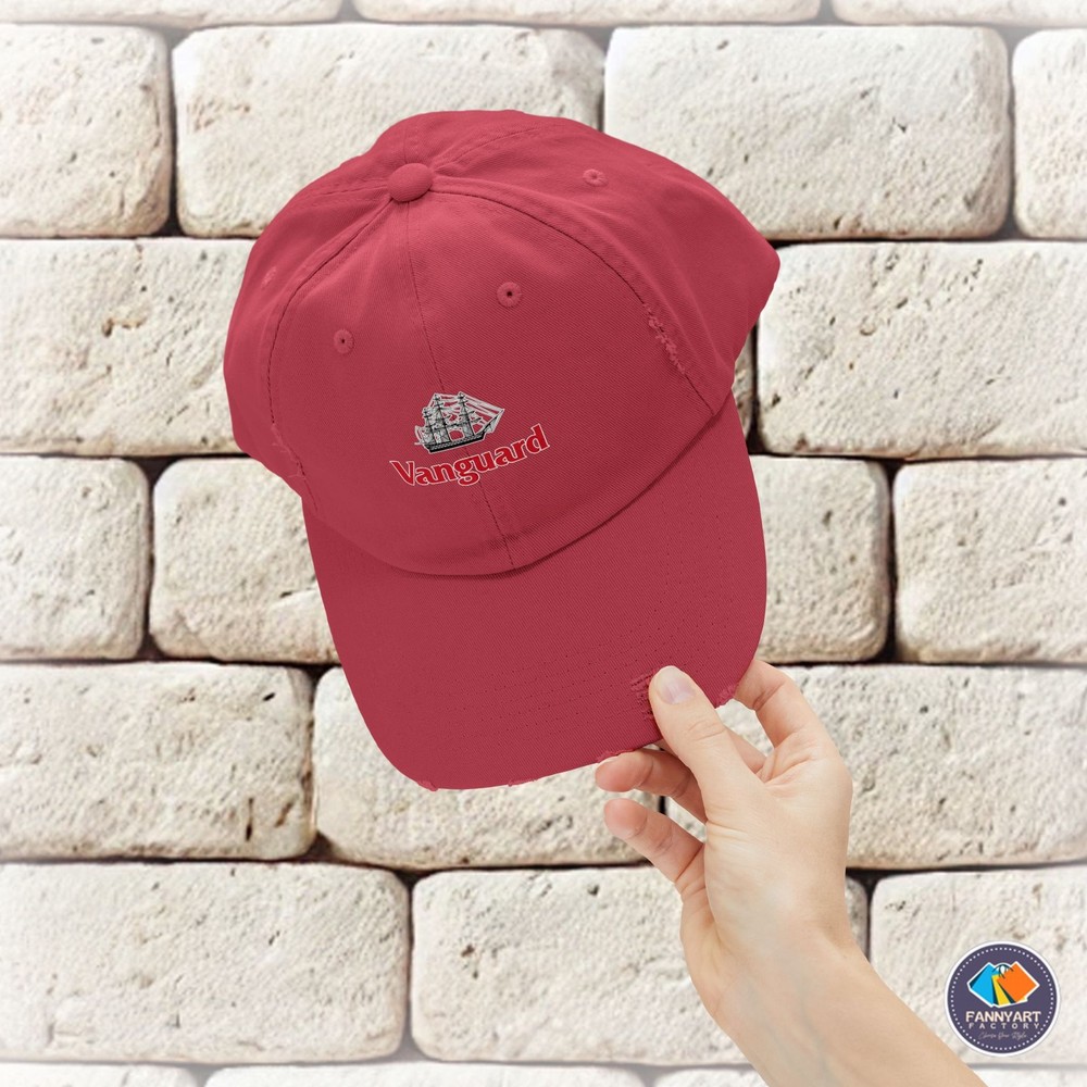 Vanguard Ship Logo Unisex Distressed Cap