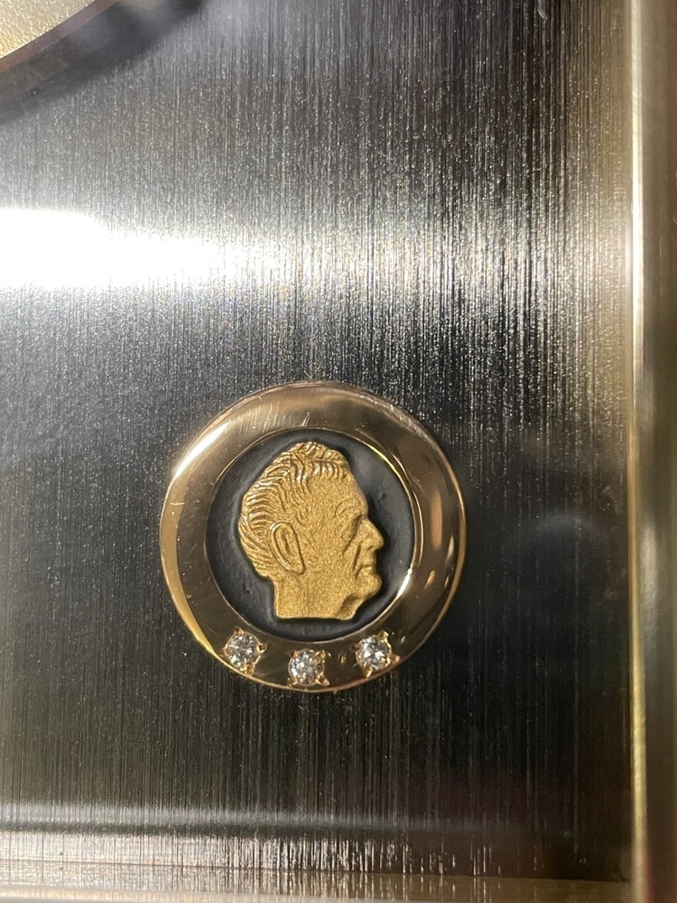 John Deere Employee Service Award 3 Diamonds Jostens Brass Clock