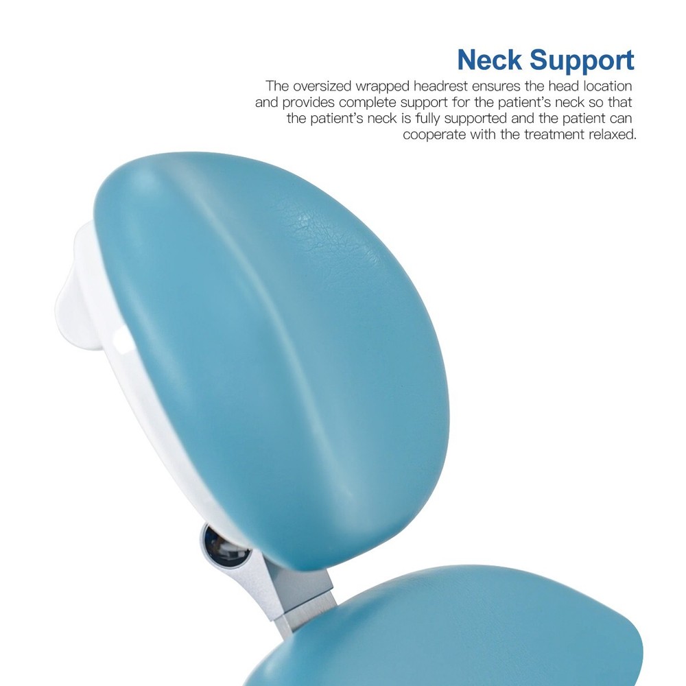Dental Unit Chair Computer Controlled DC Motor PU Leather+ Assistant Stool