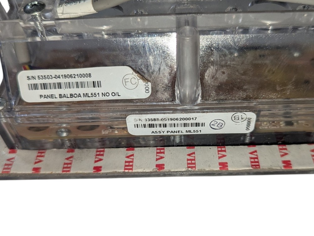 Balboa ML551 Control Panel 53503 (Overlay Included Upon Request ) Topside