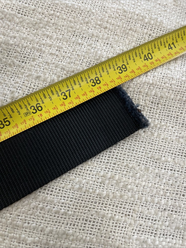 USMC Black Tactical Web Canvas Utility Belt 38.5”