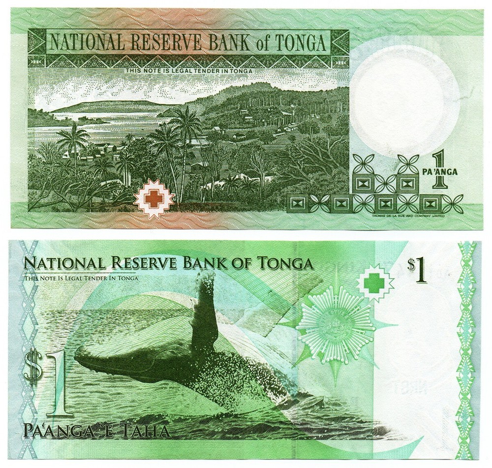Tonga 1 + 1 Pa'anga UNC 2 PCs