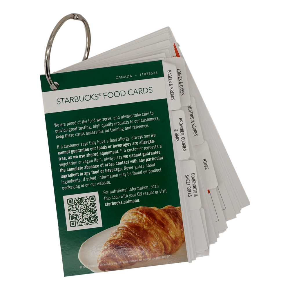 Starbucks Food Cards