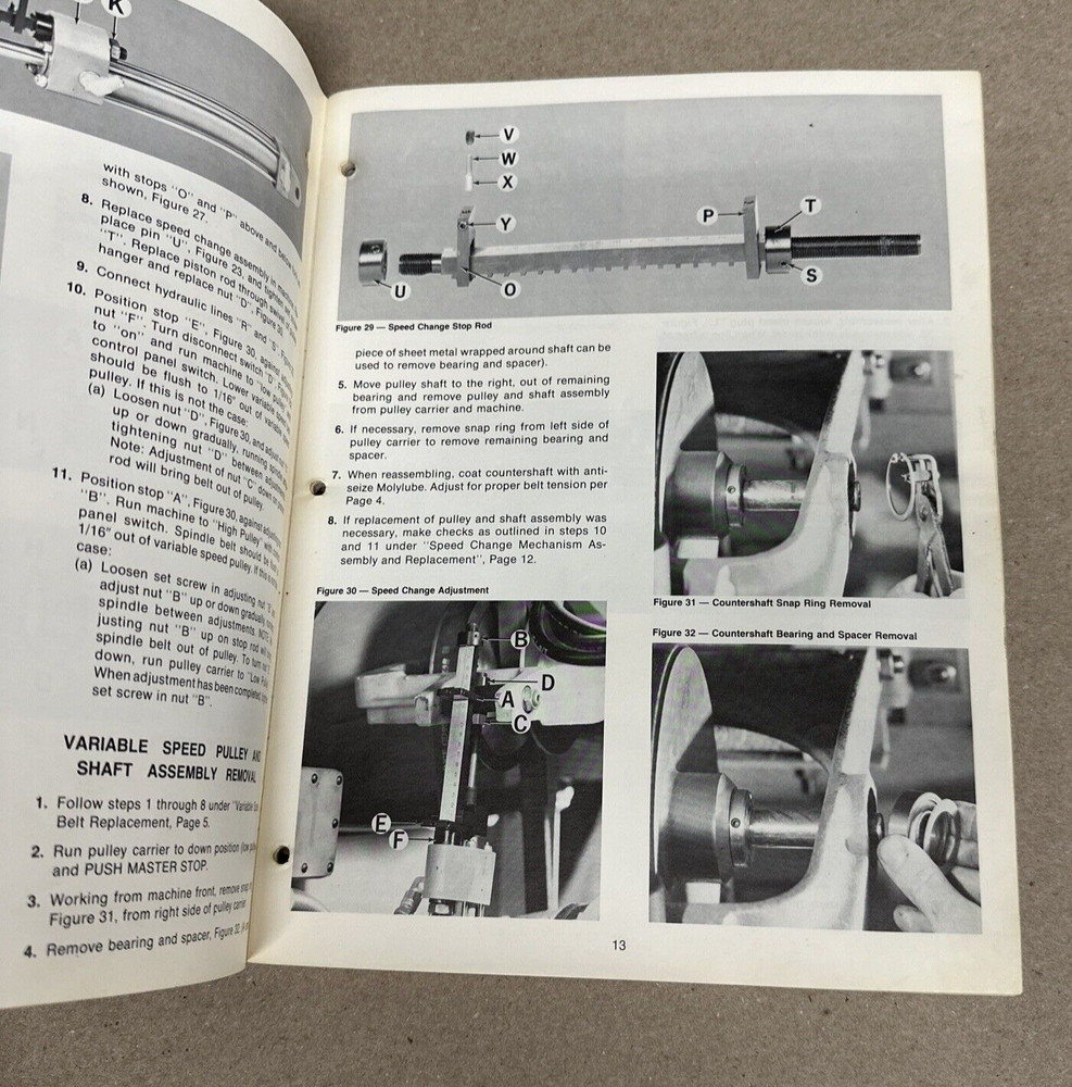 Hardinge AHC Automatic Chucker & Bar Machine Maintenance Manual
