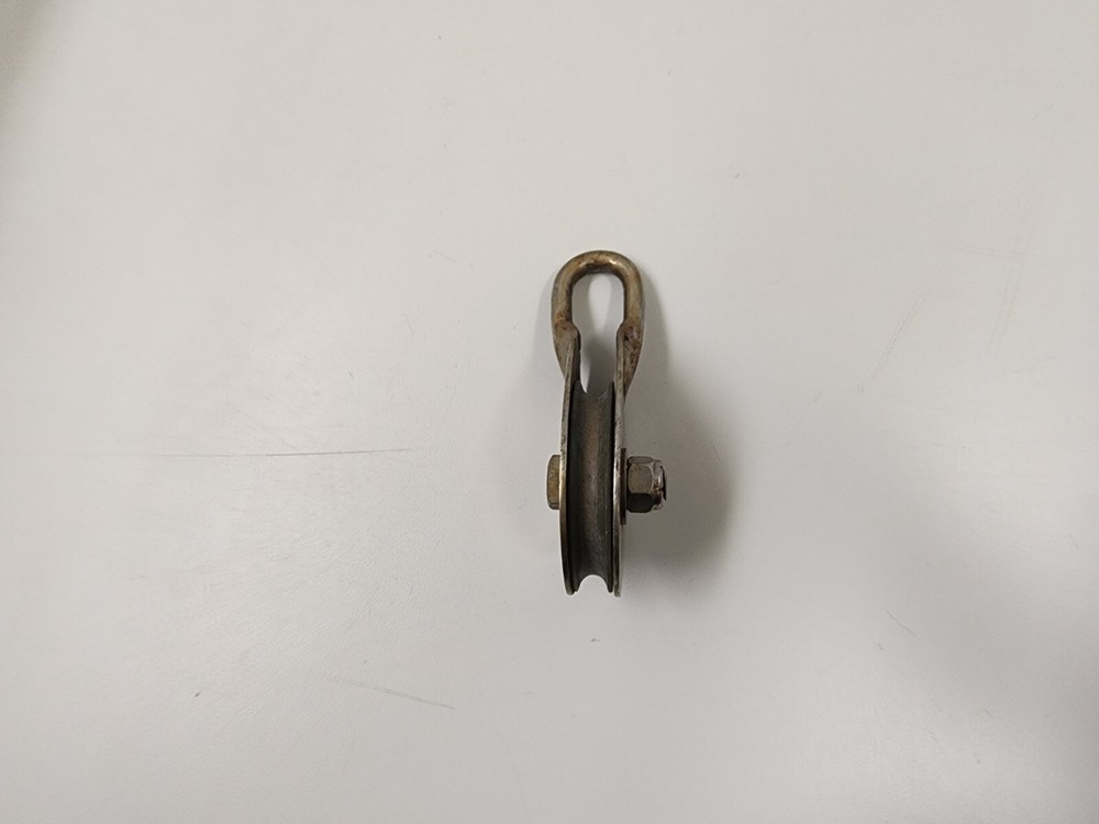 Chrome Plated Bronze 1-3/16" Sheave Single Wire Block