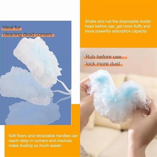 20 Pack Duster Refill Compatible with Swiffer Duster, Multi Surface Heavy Duty