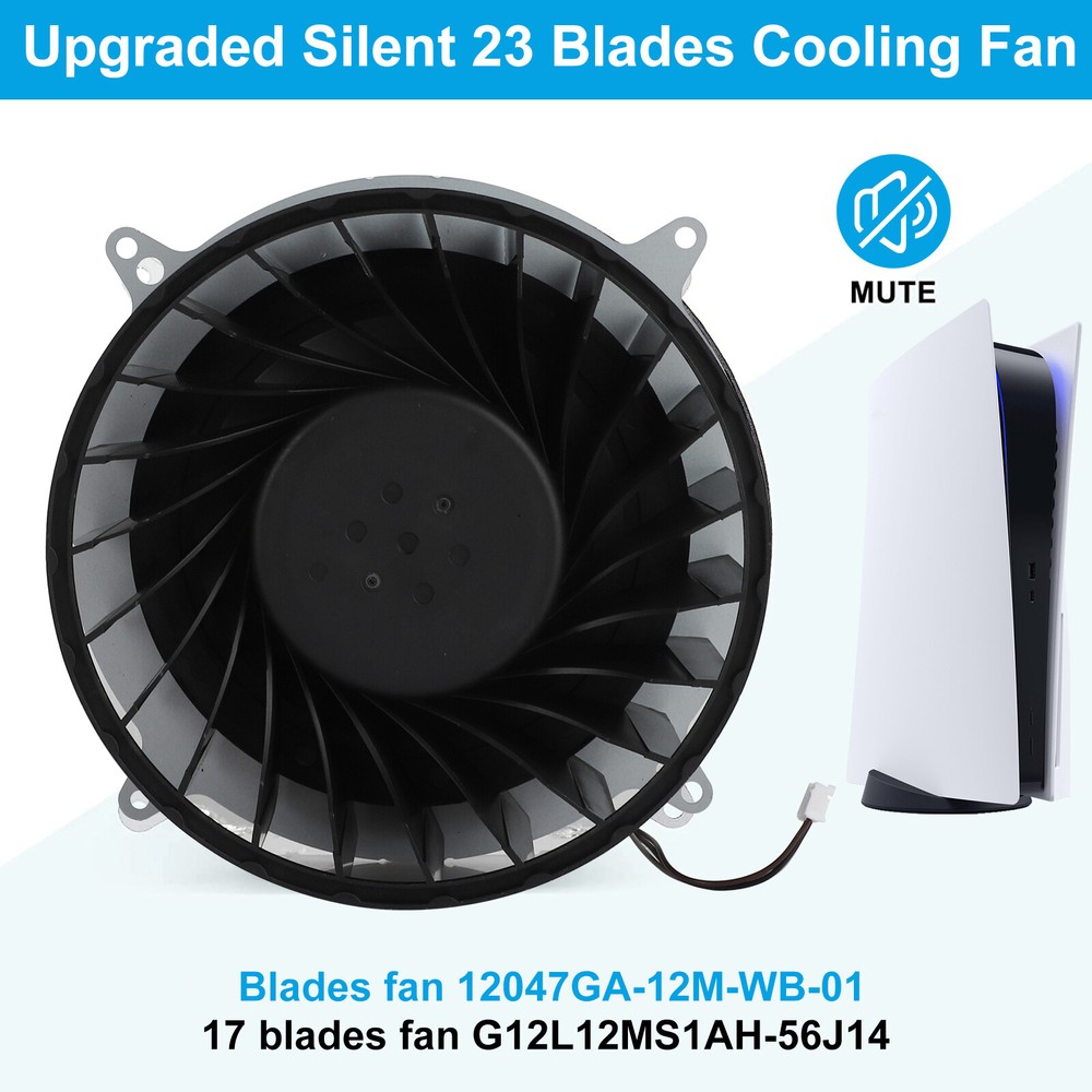 Replacement Internal Cooling Fan Cooler 23 Blades for PS5 PlayStation 5 Console
