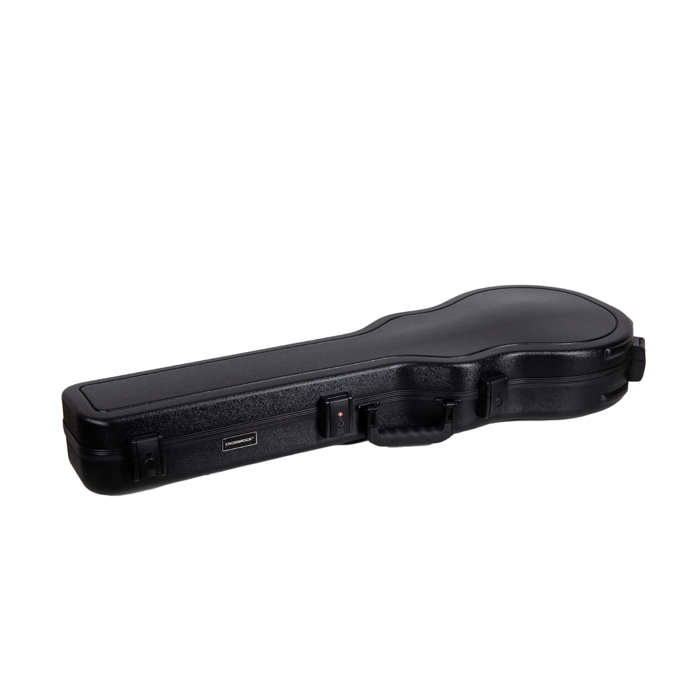 Crossrock Scratch-resistant Hardshell Case for Les Paul Electric Guitars Black