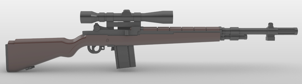 1/24 Scale Battleground M-14 Rifle - SWS - Sniper Weapons System