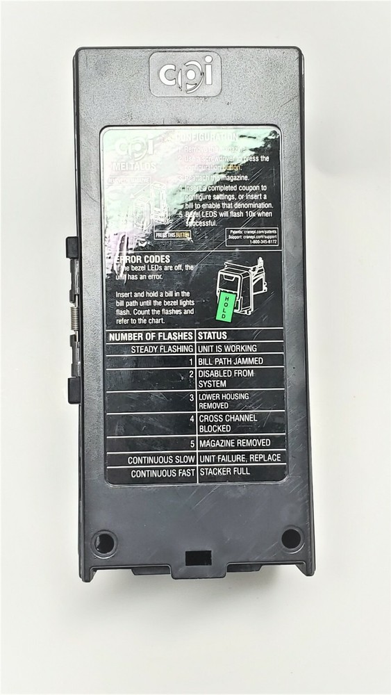 Talos 500 Note Cash Box for Mei Validators **New Bill Box designed for Talos**