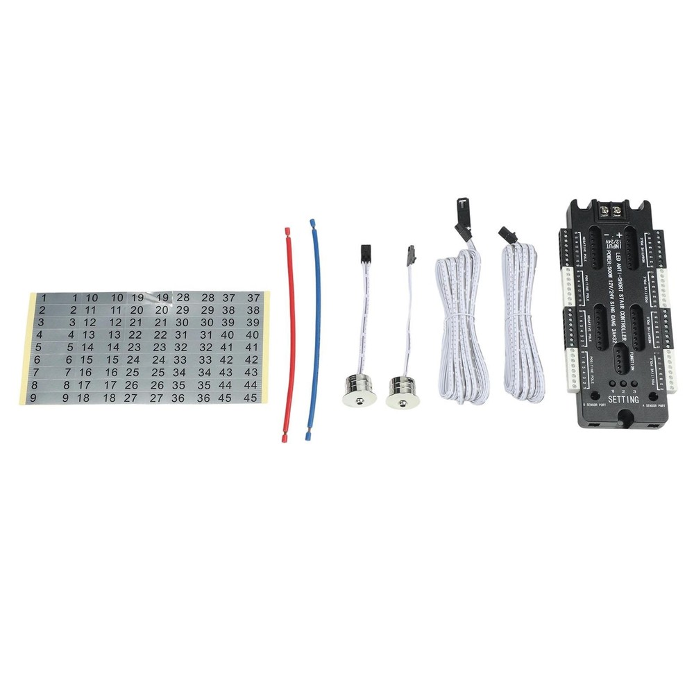 32 Channel LED Motion Sensor Stair Controller for Indoor Use DC 12V/24V