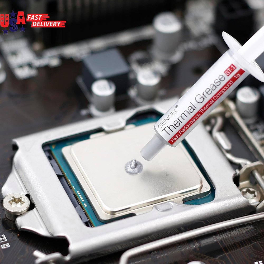 2 Pack GT1 Silver CPU Thermal Paste (1 g*2) High Performance Thermal Compound &