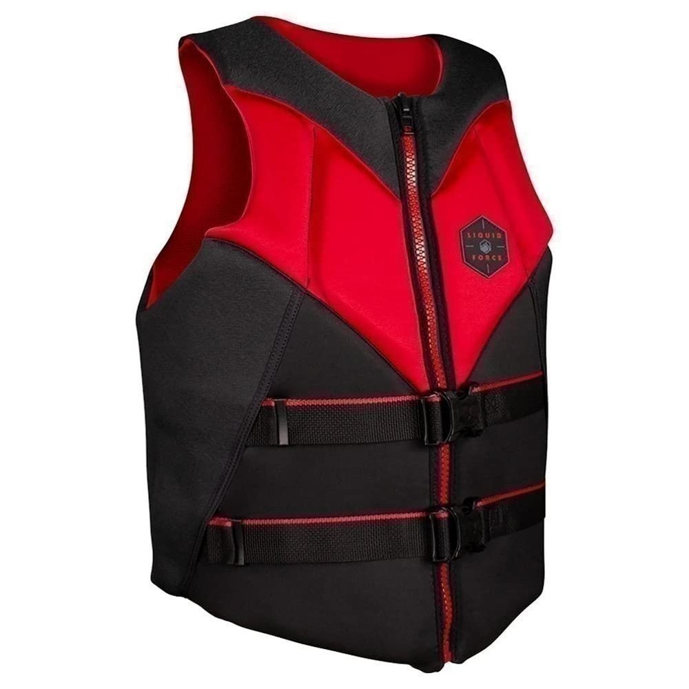 Liquid Force Rush CGA Life Jacket, Black/Red XL