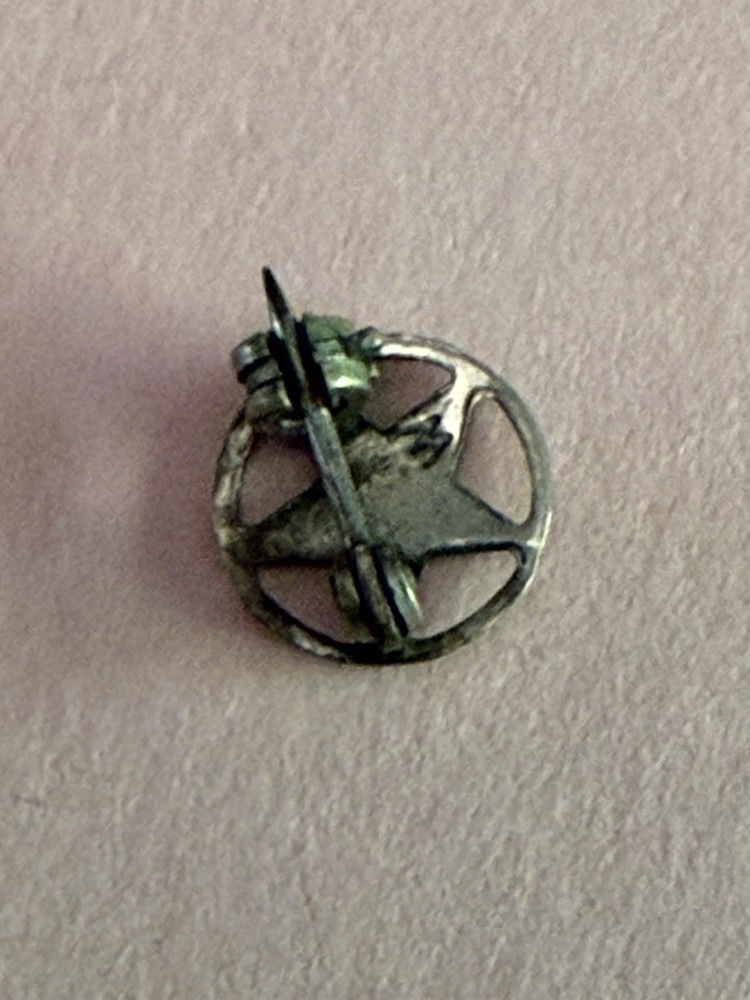 Antique masonic Star Pin/brooch SUPER TINY. Marked M On Back