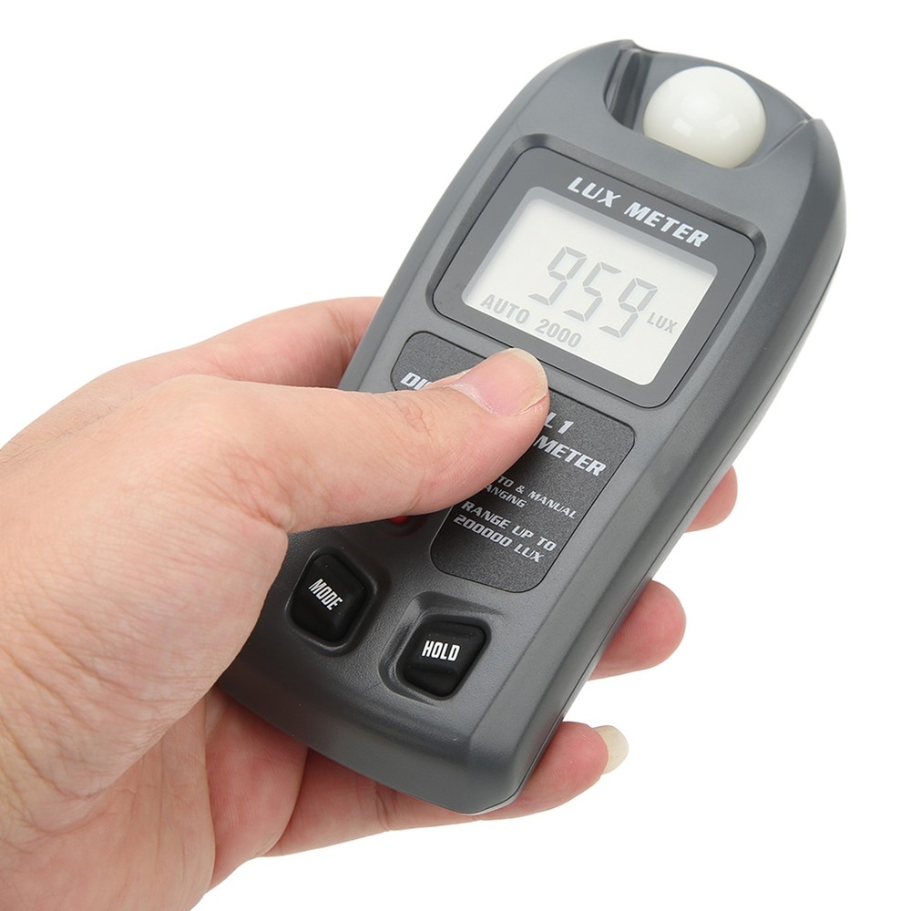Digital Light Meter Illuminance Tester Luxmeter LCD Display Illuminometer