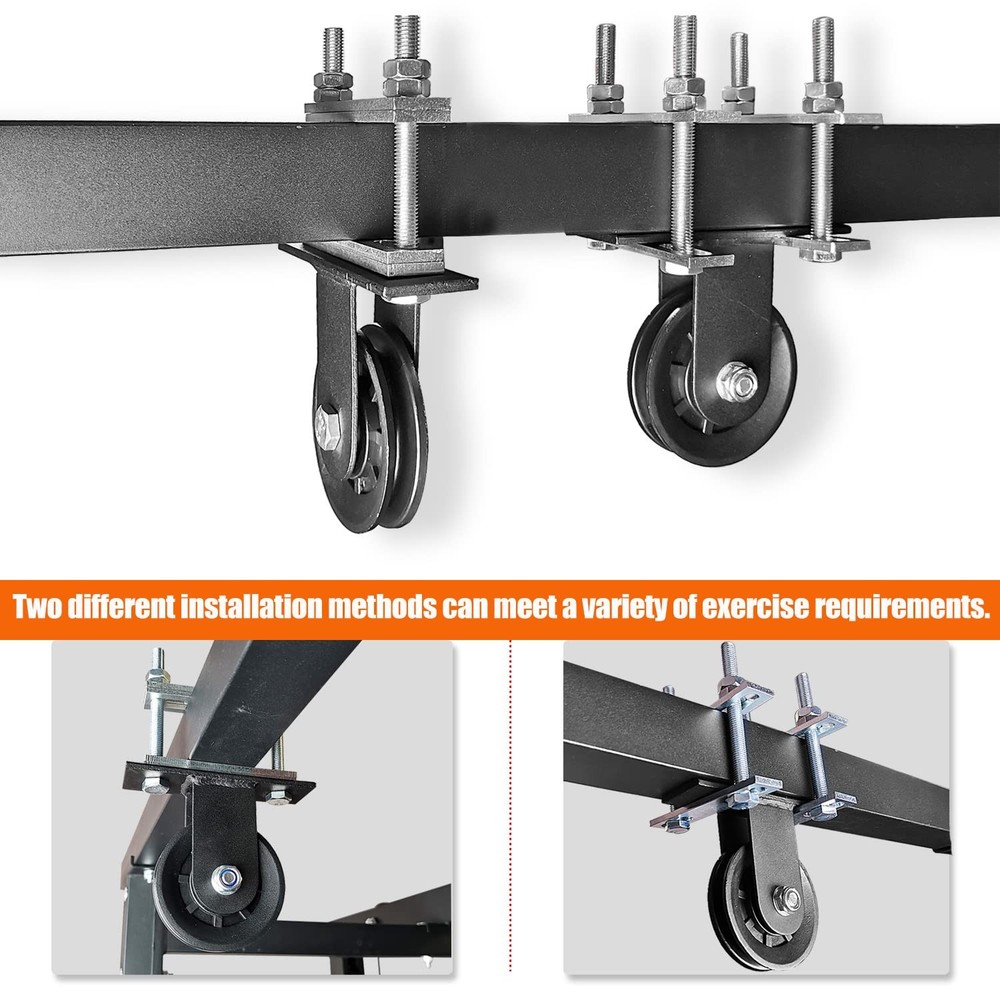 Upgraded Cable Pulley System Gym, LAT Pull Down Machine for Home Gym Equipmen...