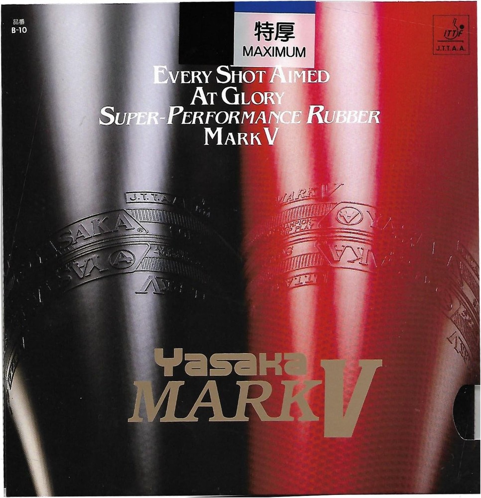 Yasaka Mark V,Black,Max Table Tennis Rubber Black