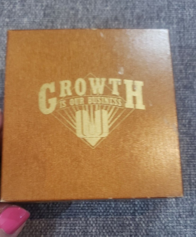 Pre-owned Brass Compass in Wooden Box