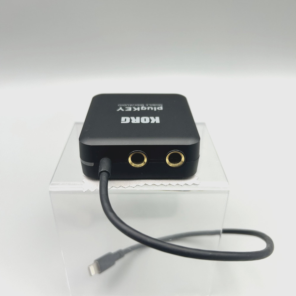 Korg PlugKey Mobile MIDI Audio Interface iOS iPhone iPad Lightning Black Used